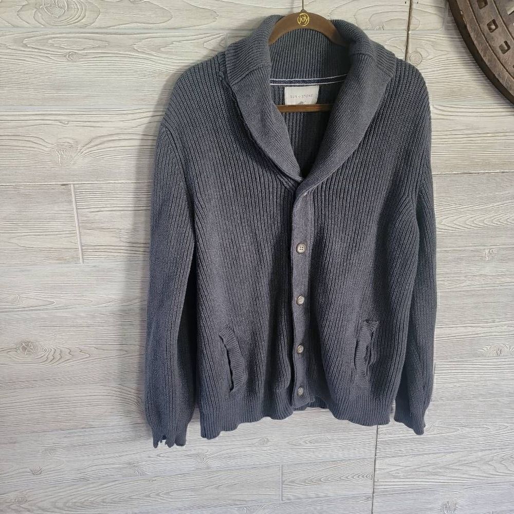 Sun + Stone Cardigan Mens SZ XL Alvin Sweater